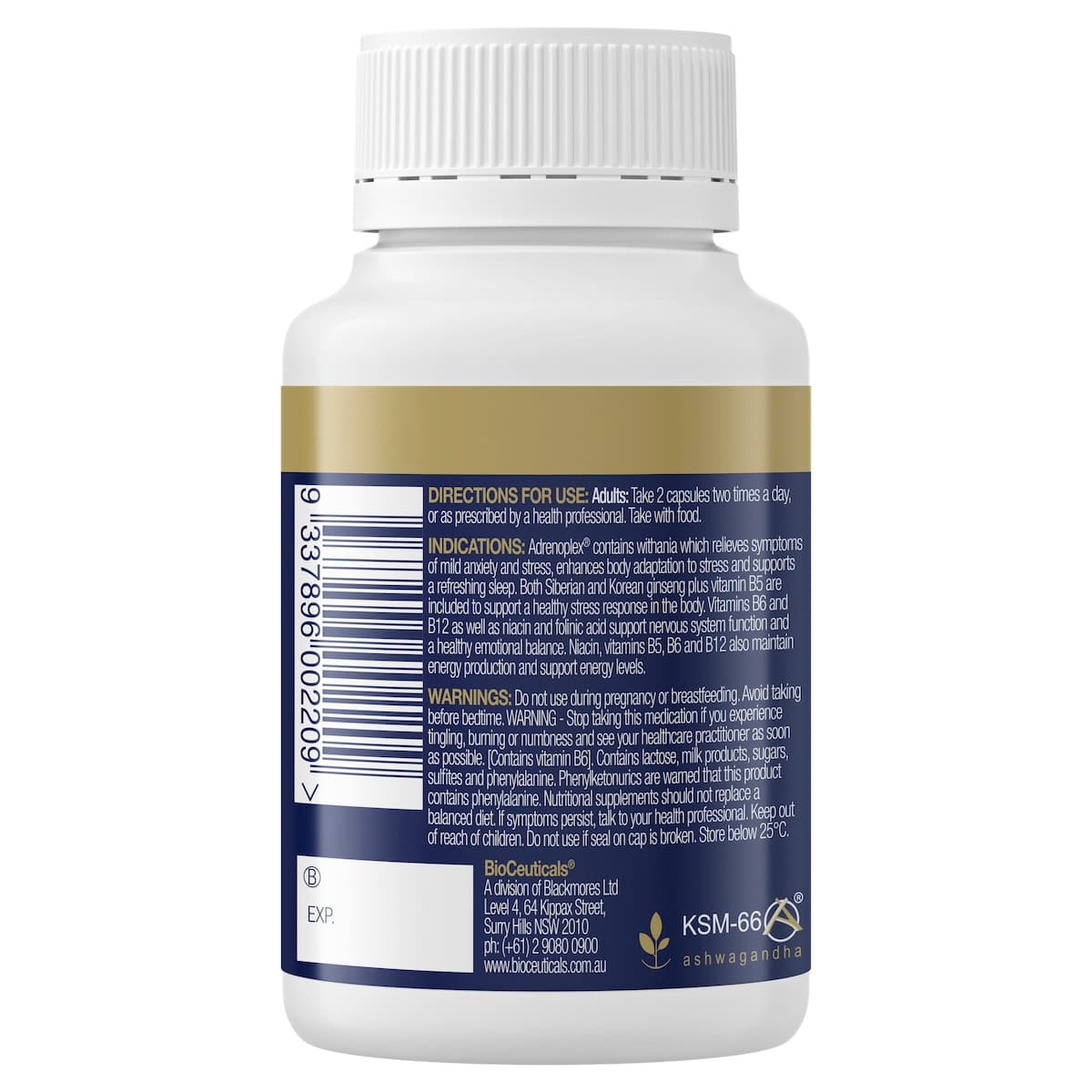 Thumbnail BioCeuticals Adrenoplex 60 Capsules