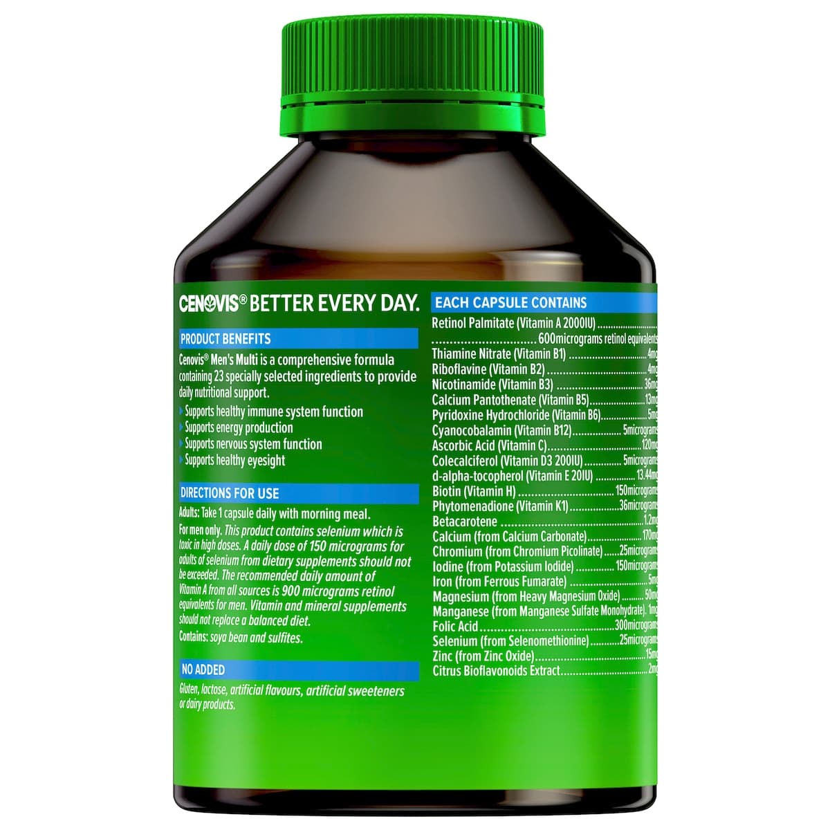 Thumbnail Cenovis Mens MultiVitamin 100 Capsules