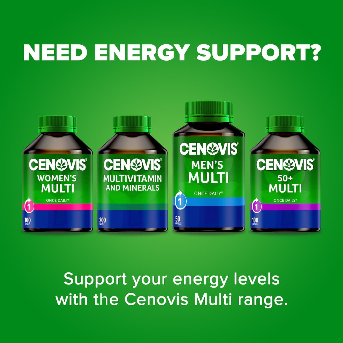 Thumbnail Cenovis Mens MultiVitamin 100 Capsules