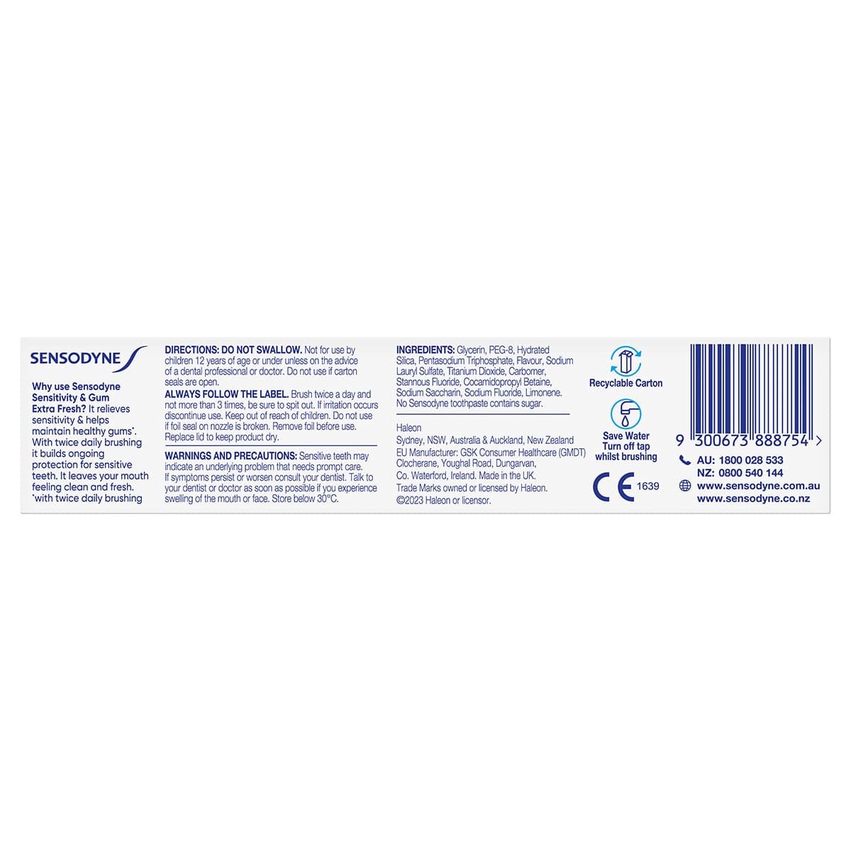 Thumbnail Sensodyne Sensitivity & Gum Toothpaste Extra Fresh 100g