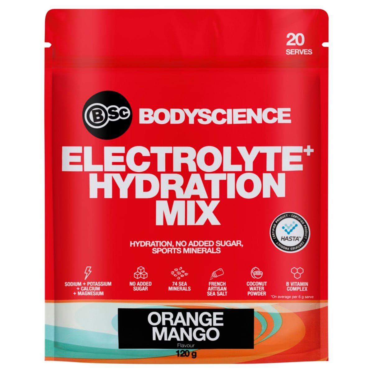 Thumbnail BSc Electrolyte+ Hydration Mix Orange Mango 120g