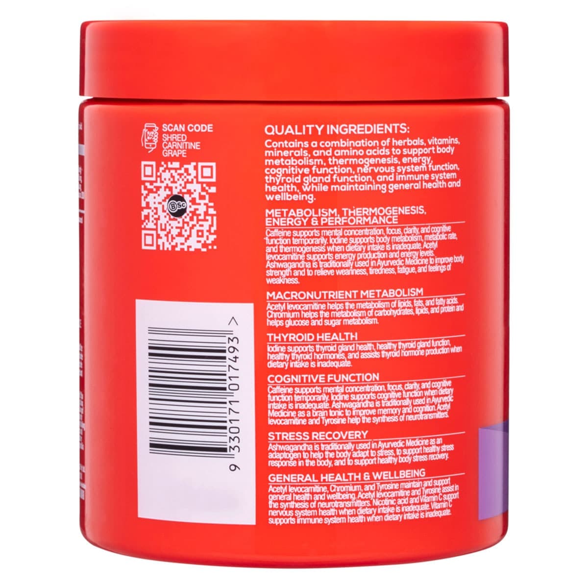 Thumbnail BSc Shred Carnitine Grape 300g