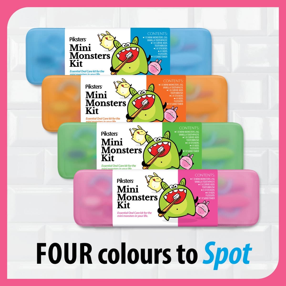 Thumbnail Piksters Mini Monsters Oral Care Kids Kit