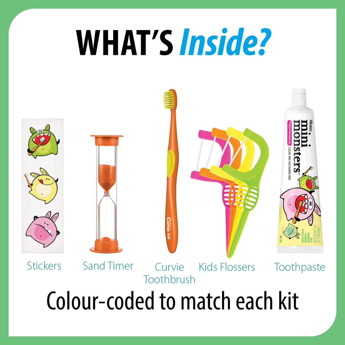 Thumbnail Piksters Mini Monsters Oral Care Kids Kit