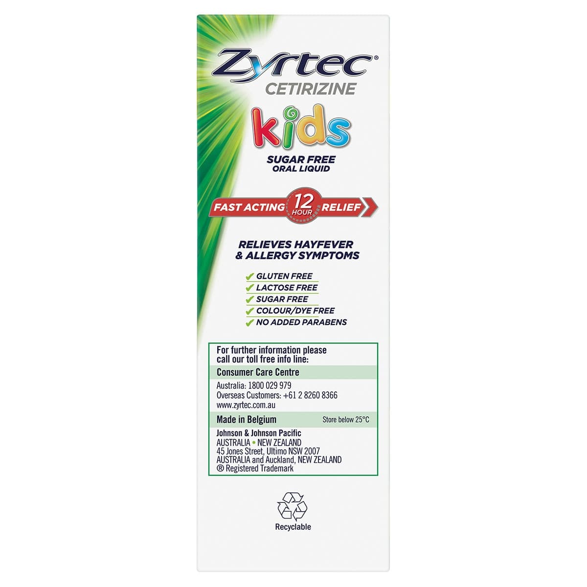 Thumbnail Zyrtec Kids Fast Acting Allergy & Hayfever Relief Grape Flavour Oral Liquid 2 X 120ml