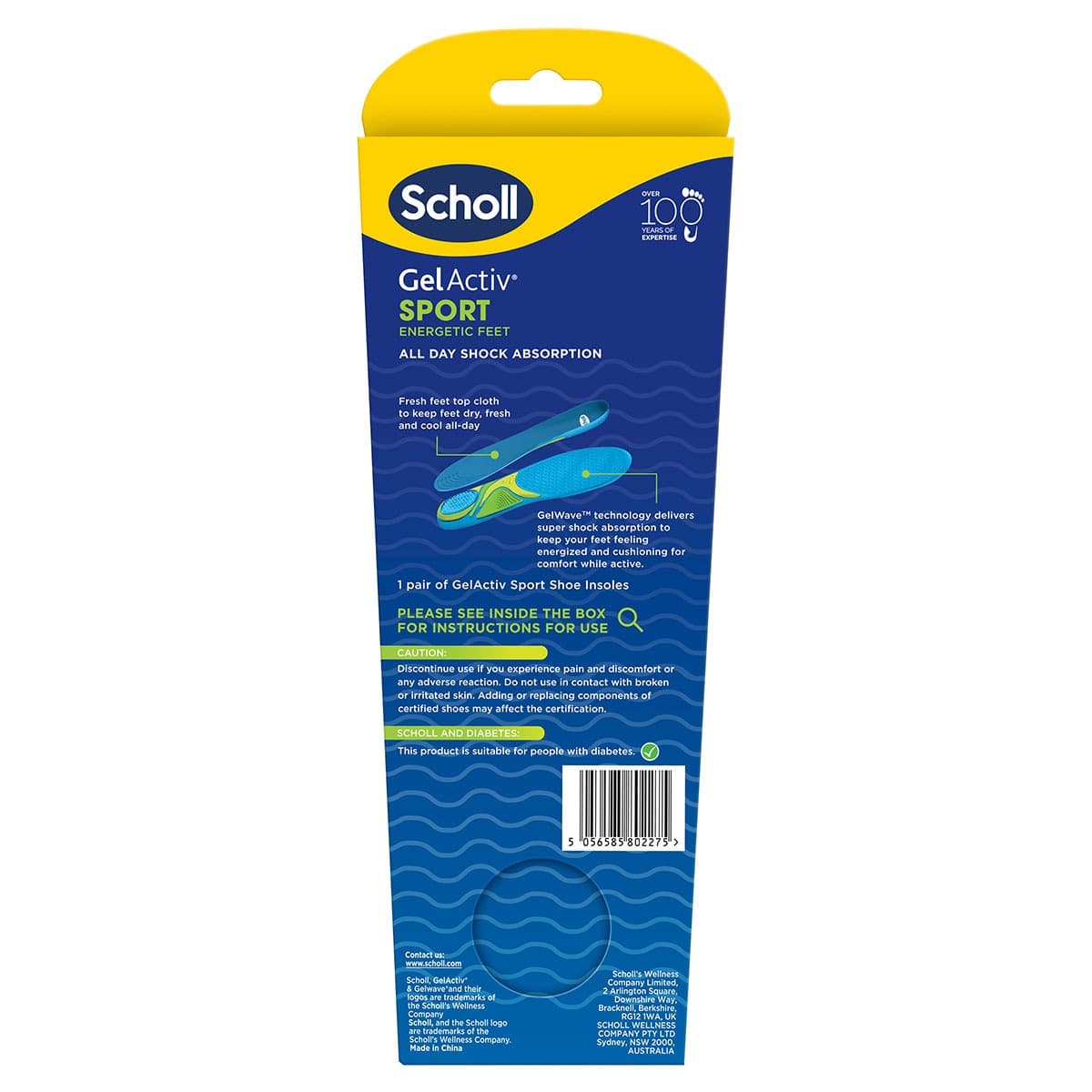 Thumbnail Scholl Gel Activ Sport Insoles Small 1 Pair