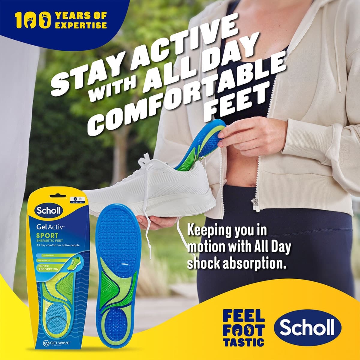 Thumbnail Scholl Gel Activ Sport Insoles Small 1 Pair