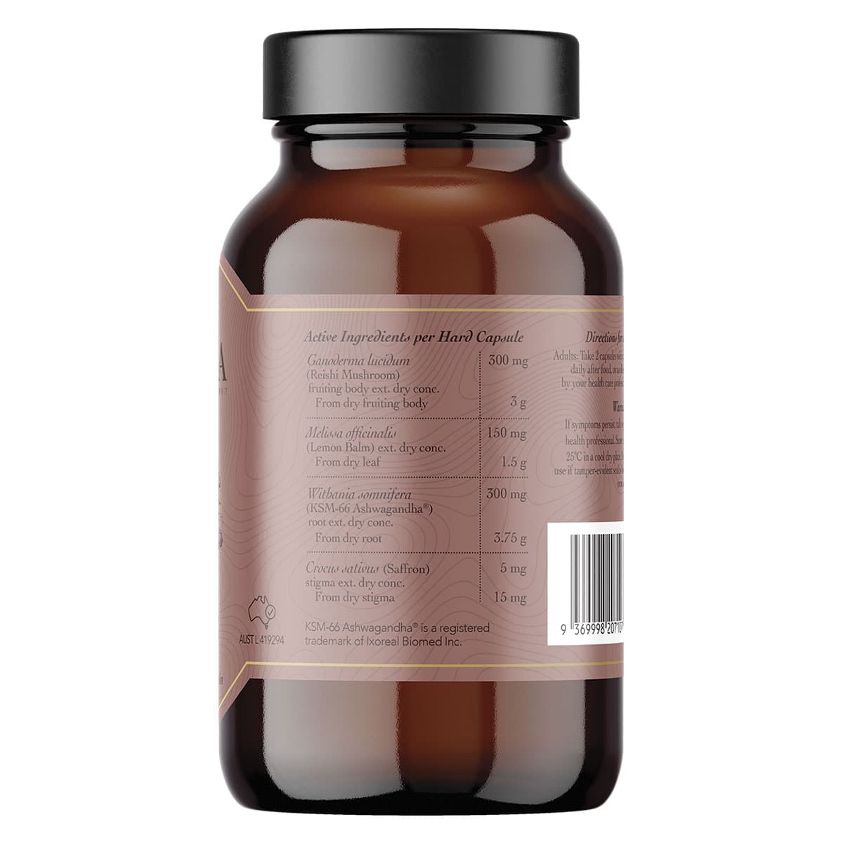 Thumbnail Ritua STRESS Saffron Ashwagandha LemonBalm Reishi 60 Capsules