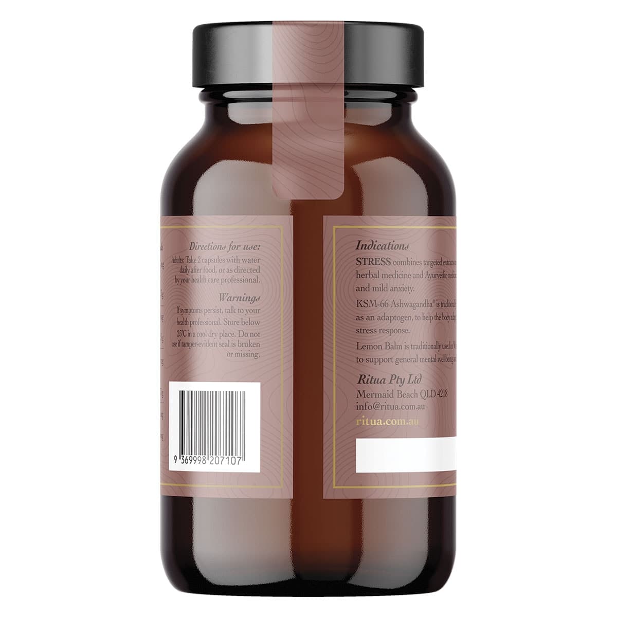 Thumbnail Ritua STRESS Saffron Ashwagandha LemonBalm Reishi 60 Capsules