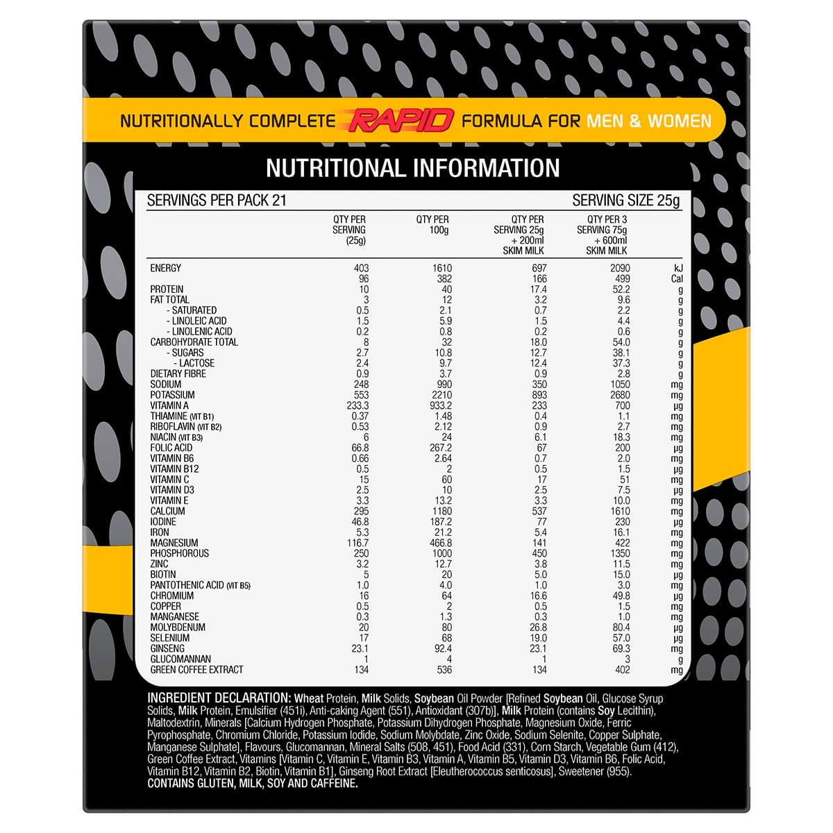 Thumbnail Optislim VLCD Platinum Shake Vanilla - 21 x 25g Sachets