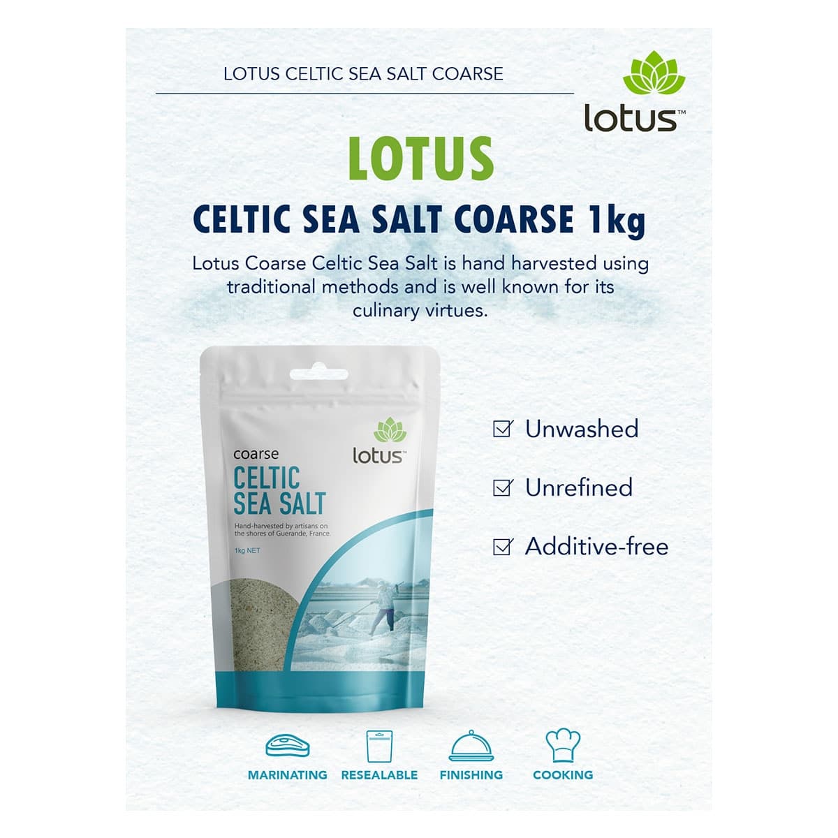 Thumbnail Lotus Coarse Celtic Sea Salt 1kg