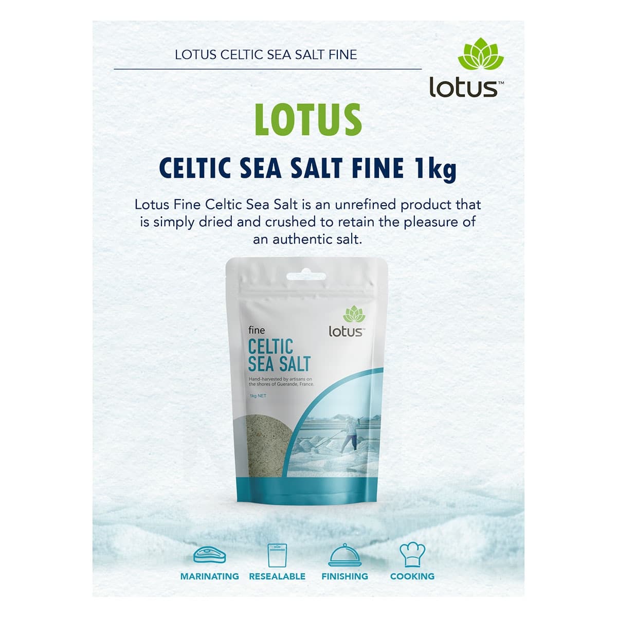 Thumbnail Lotus Fine Celtic Sea Salt 1kg
