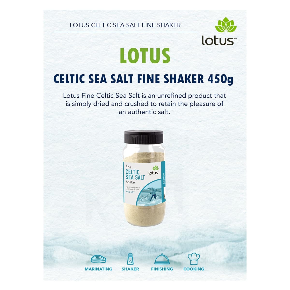Thumbnail Lotus Fine Celtic Sea Salt Shaker 450g
