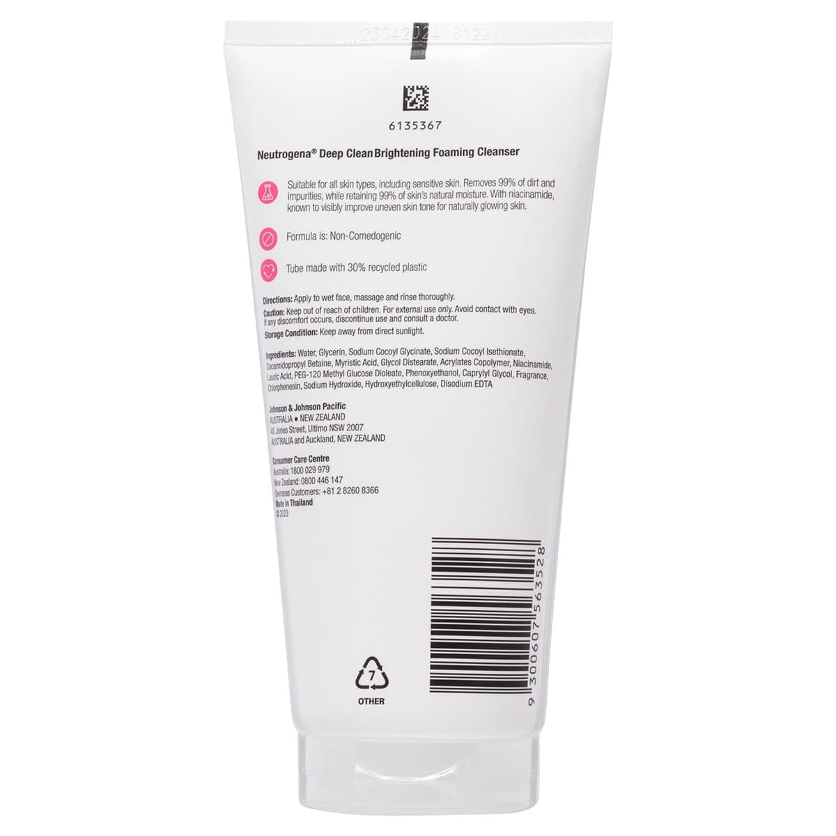 Thumbnail Neutrogena Deep Clean Brightening Foaming Cleanser 150g