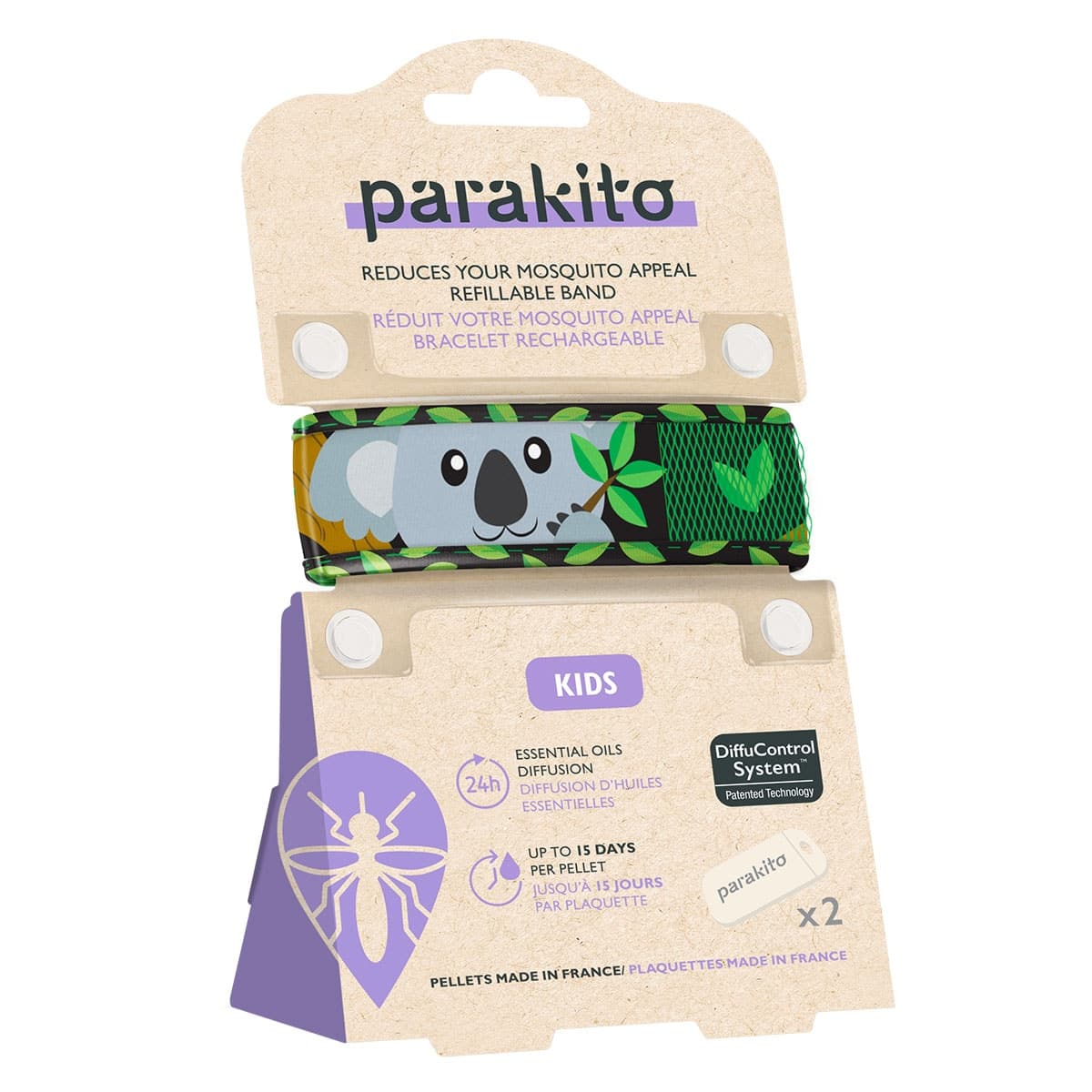 Thumbnail Parakito Mosquito Repellent Kids Wristband Assorted Colours
