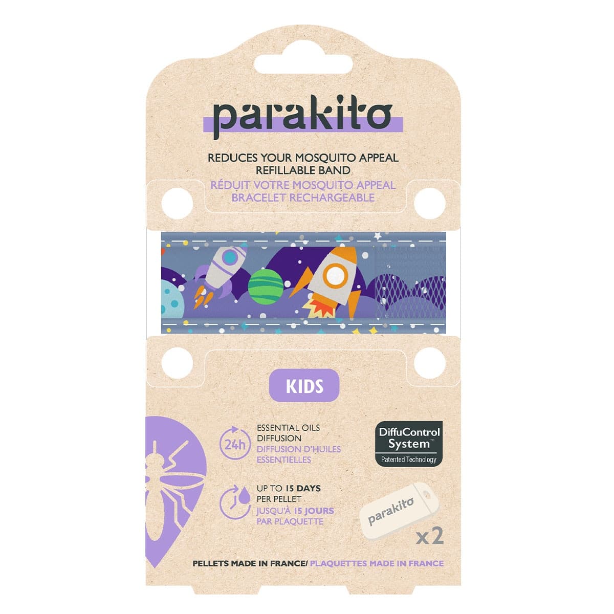 Thumbnail Parakito Mosquito Repellent Kids Wristband Assorted Colours