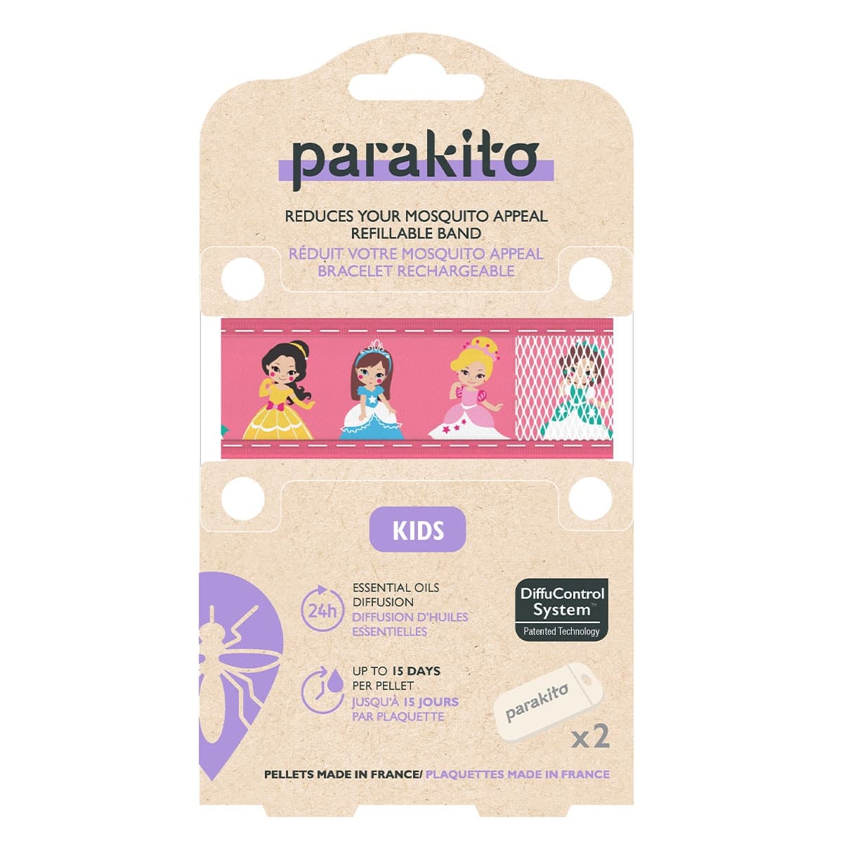 Thumbnail Parakito Mosquito Repellent Kids Wristband Assorted Colours