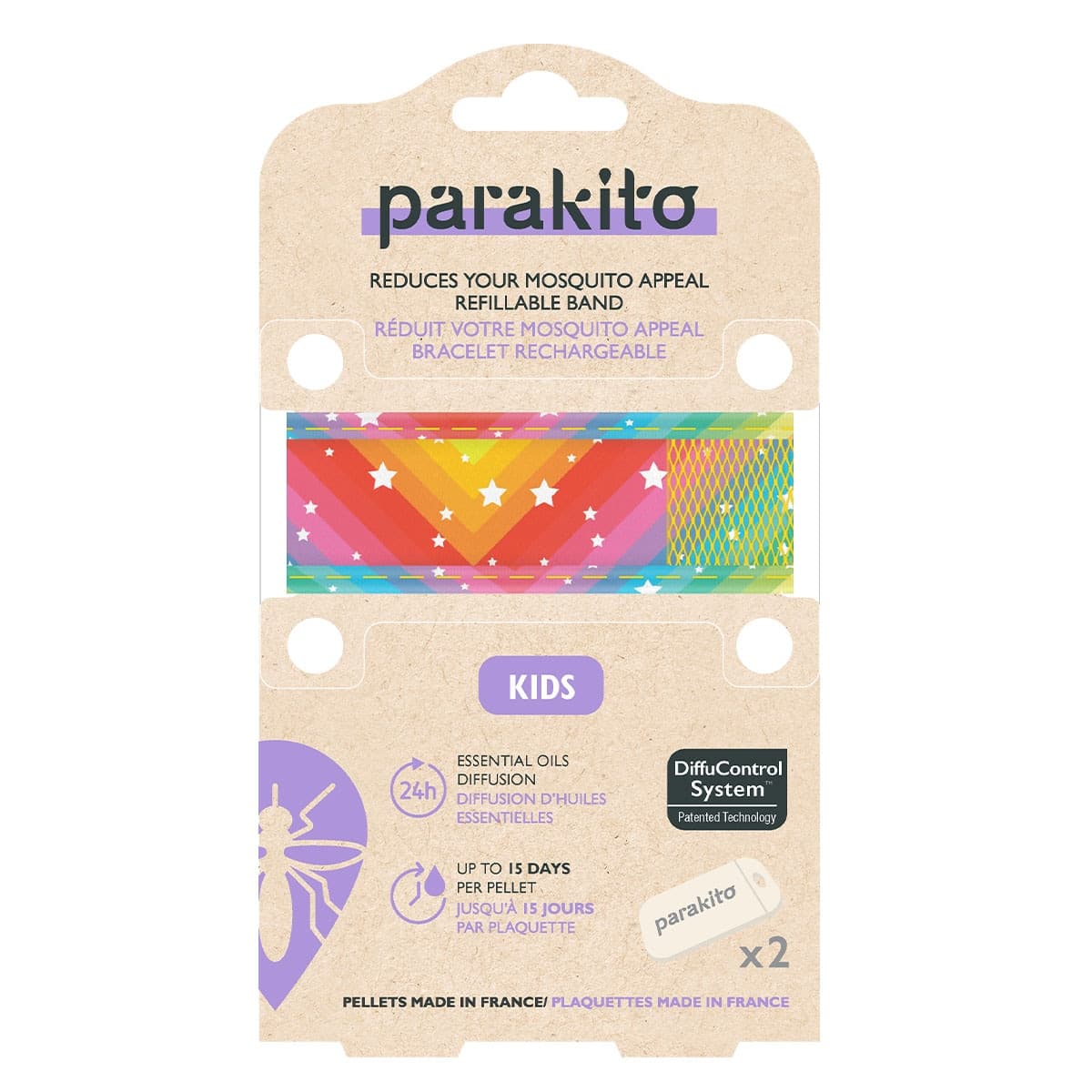 Thumbnail Parakito Mosquito Repellent Kids Wristband Assorted Colours