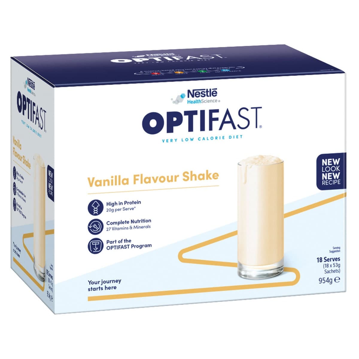 Thumbnail Optifast VLCD Shake Vanilla 18 x 53g