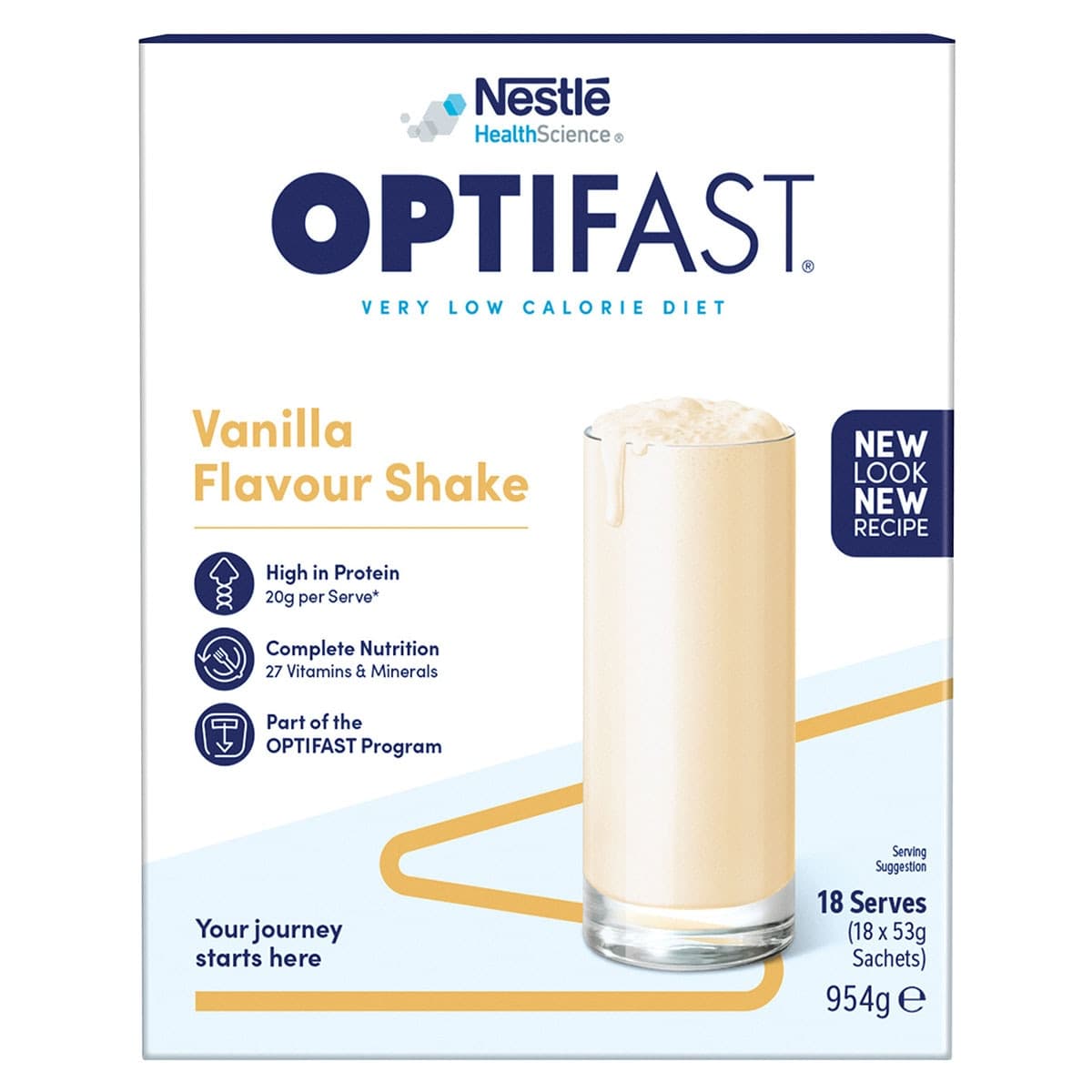 Thumbnail Optifast VLCD Shake Vanilla 18 x 53g