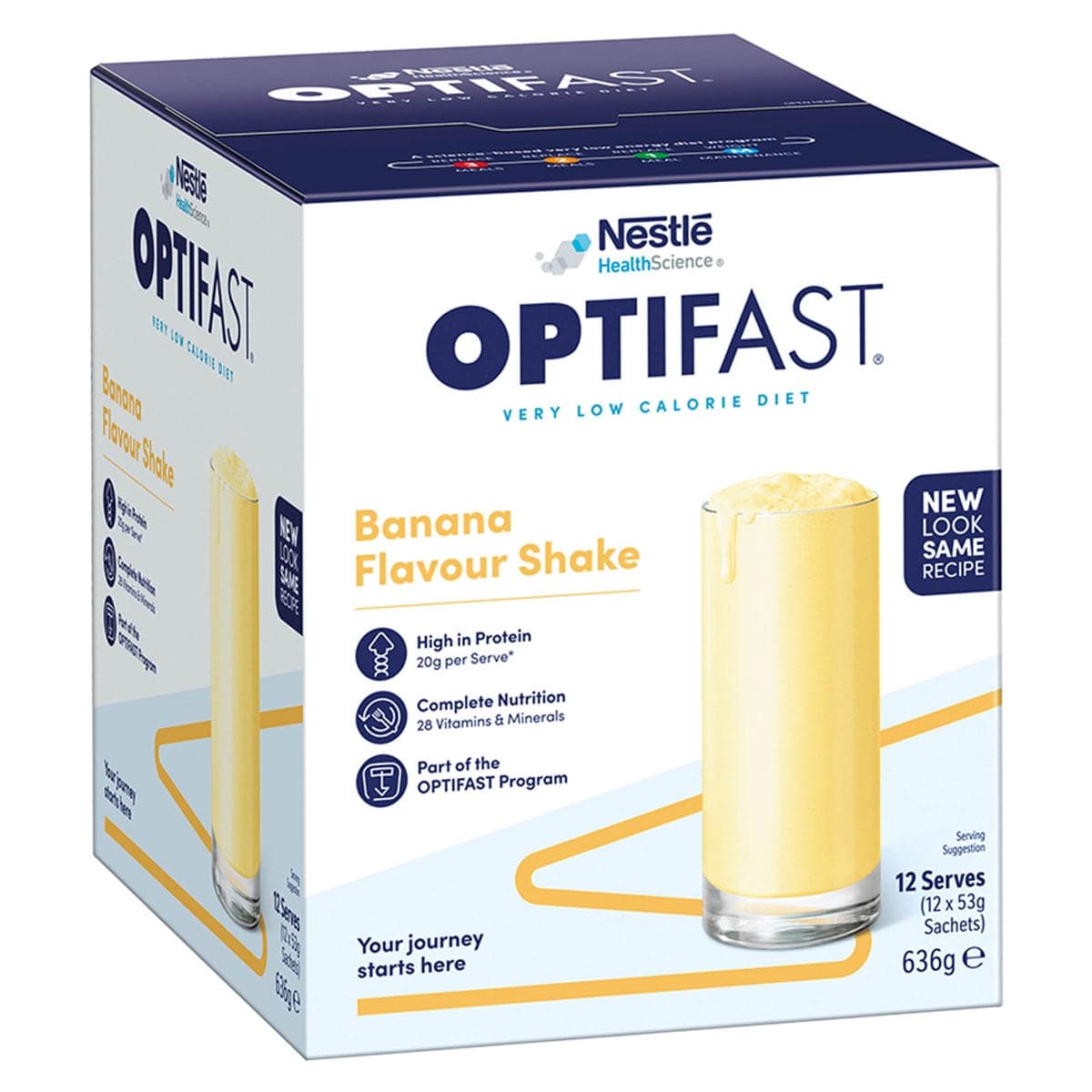 Thumbnail Optifast VLCD Shake Banana 12 x 53g