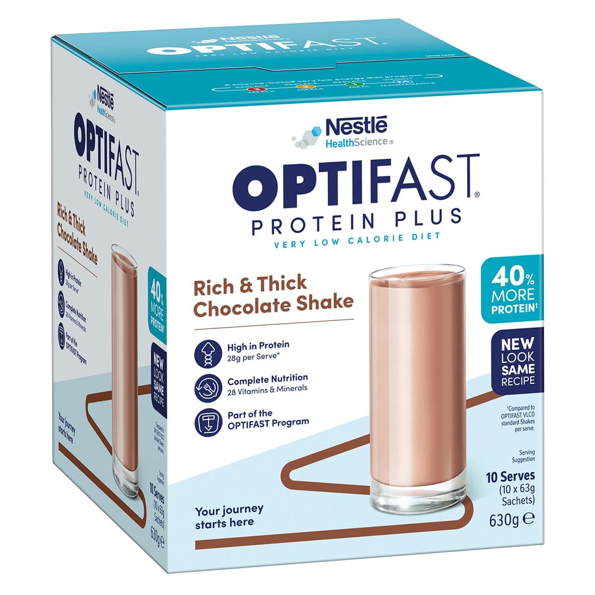 Thumbnail Optifast Protein Plus Shake Chocolate 10 x 63g