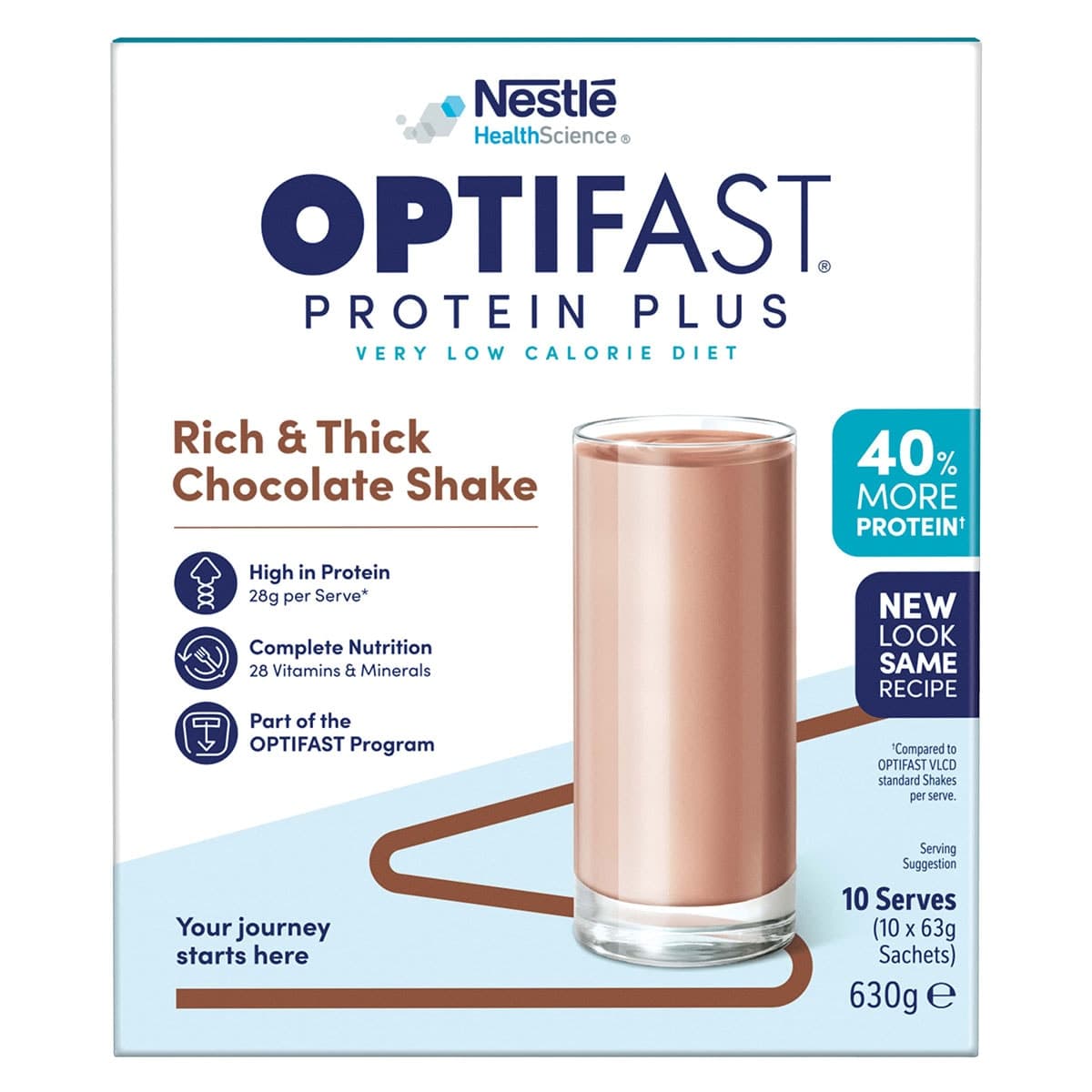 Thumbnail Optifast Protein Plus Shake Chocolate 10 x 63g
