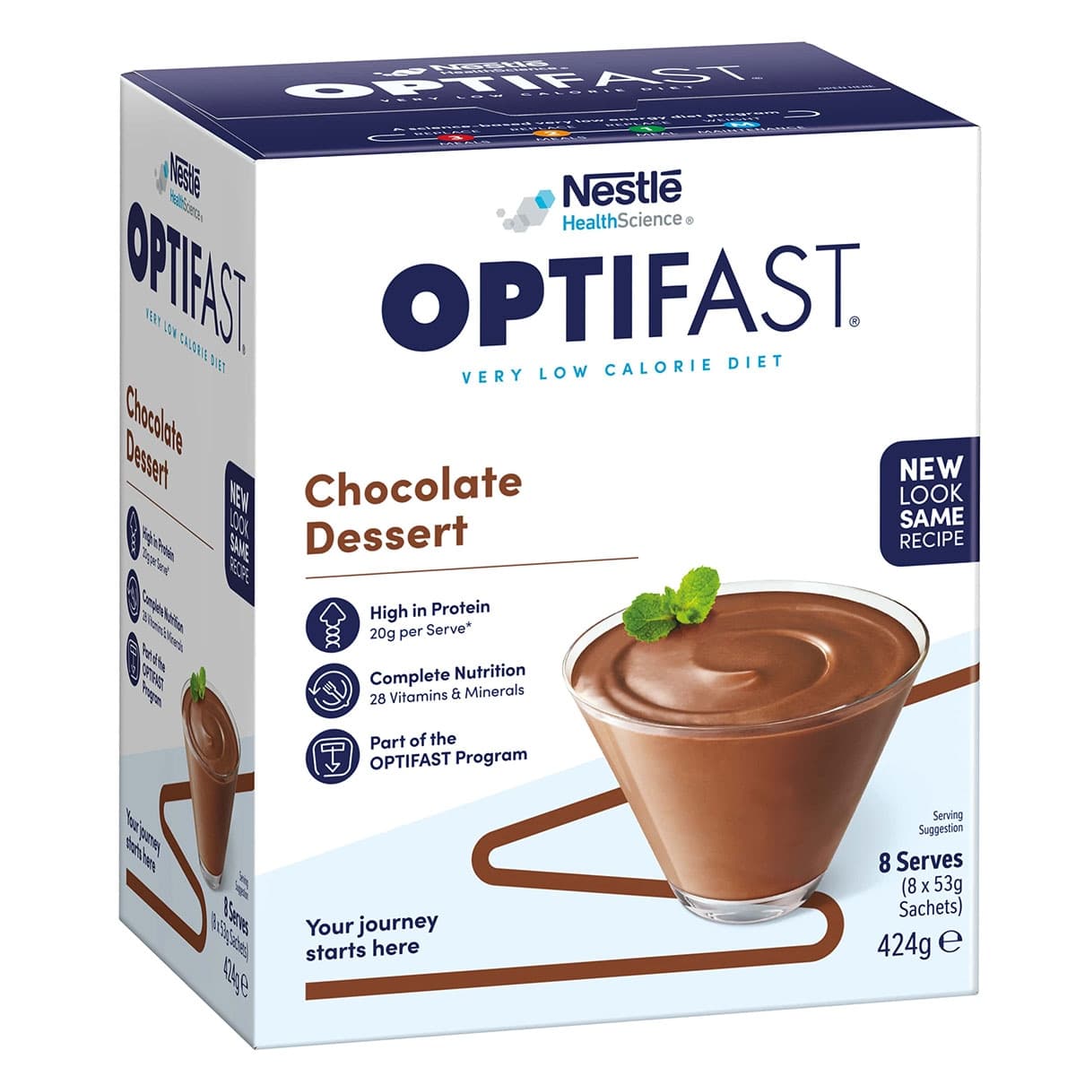 Thumbnail Optifast VLCD Dessert Chocolate 8 x 53g