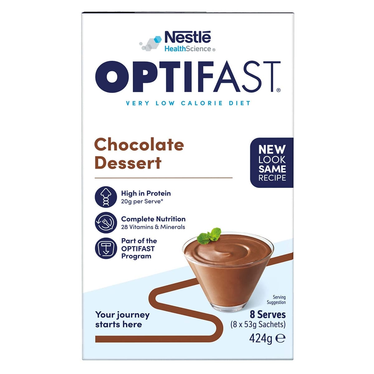 Thumbnail Optifast VLCD Dessert Chocolate 8 x 53g