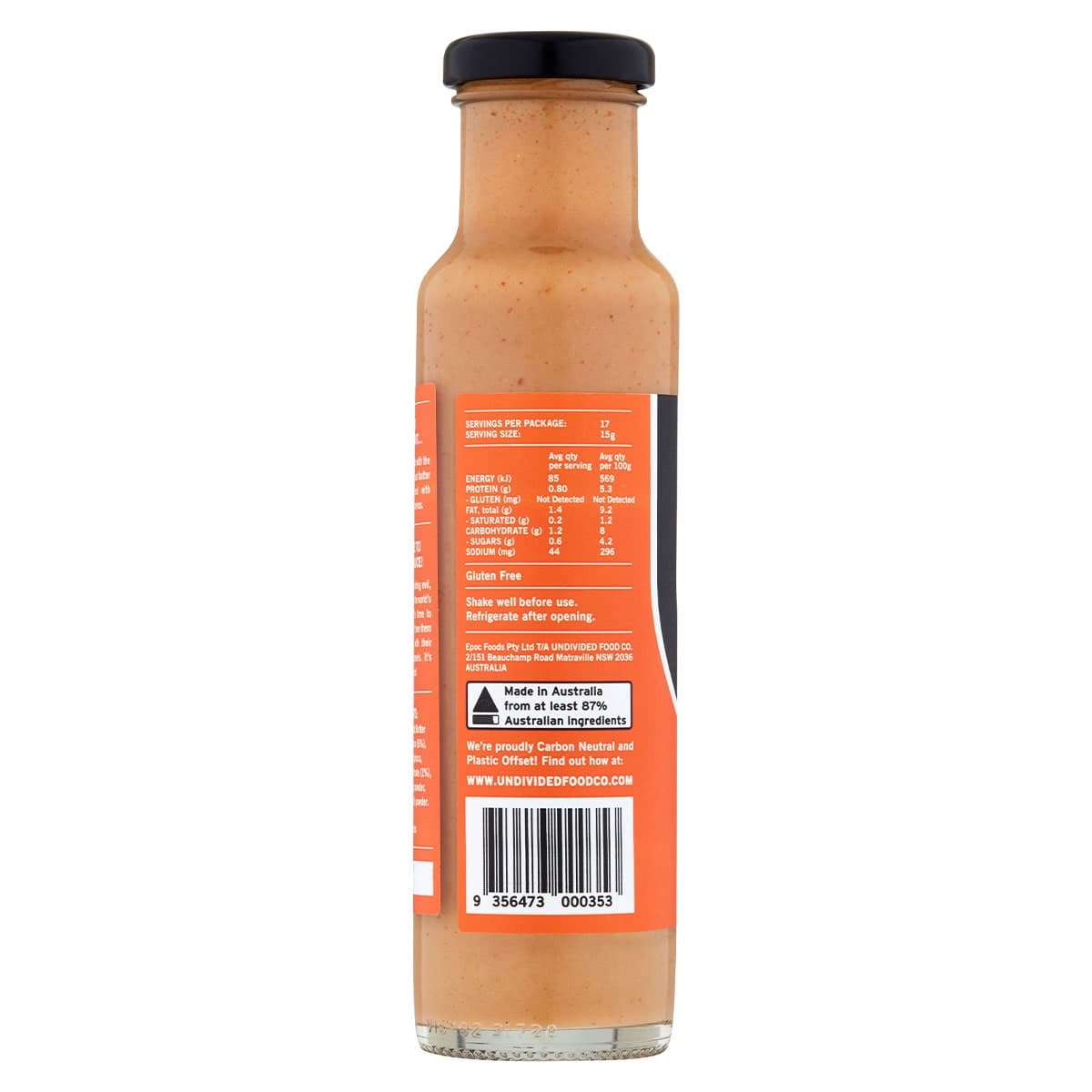 Thumbnail Undivided Food Co GOOD Sauce Satay 260g