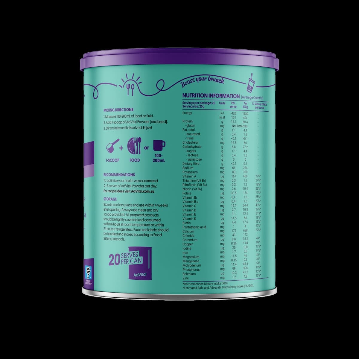 Thumbnail AdVital Nutritionally Complete Neutral Powder 500g