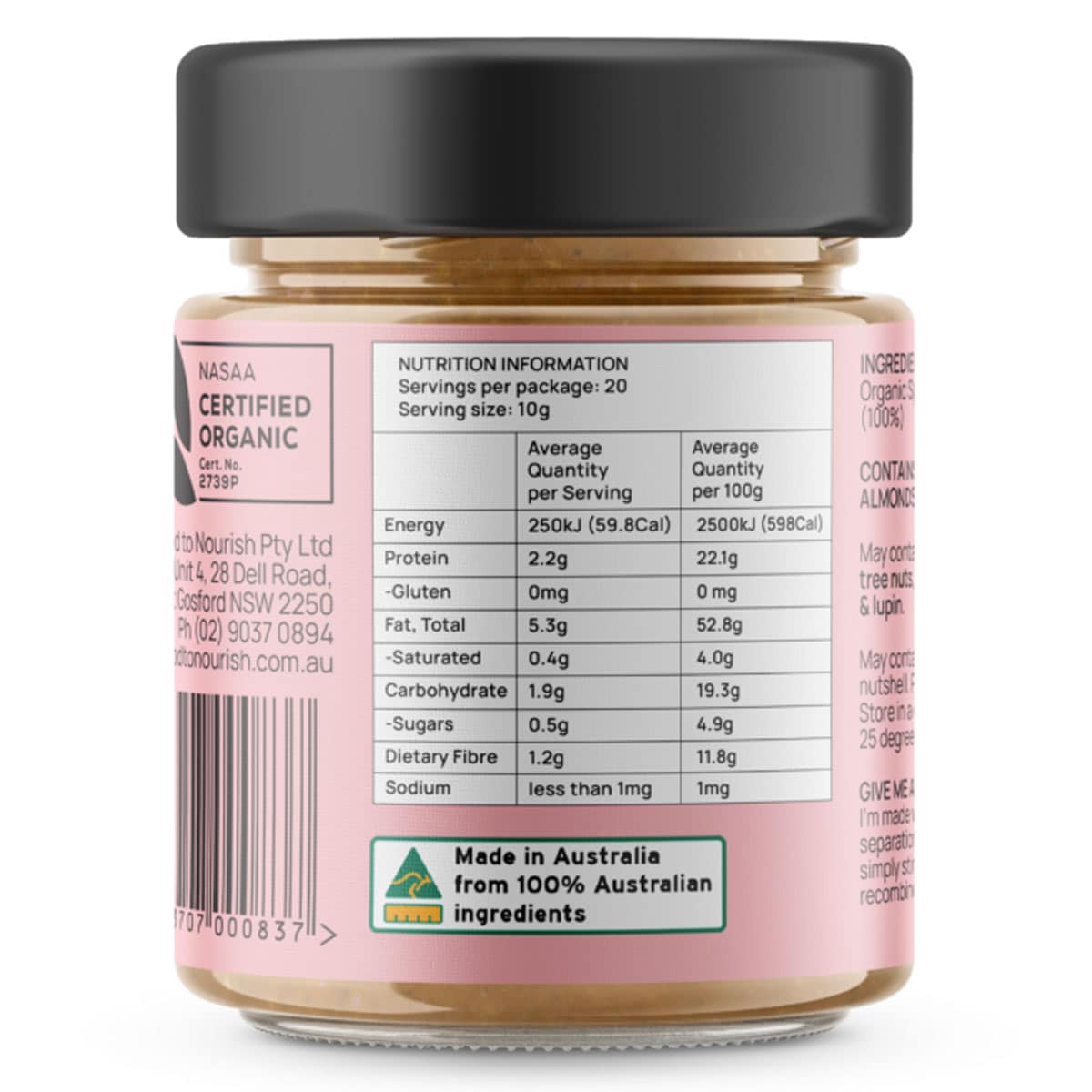 Thumbnail Food To Nourish Sprouted Almond Spread 200g