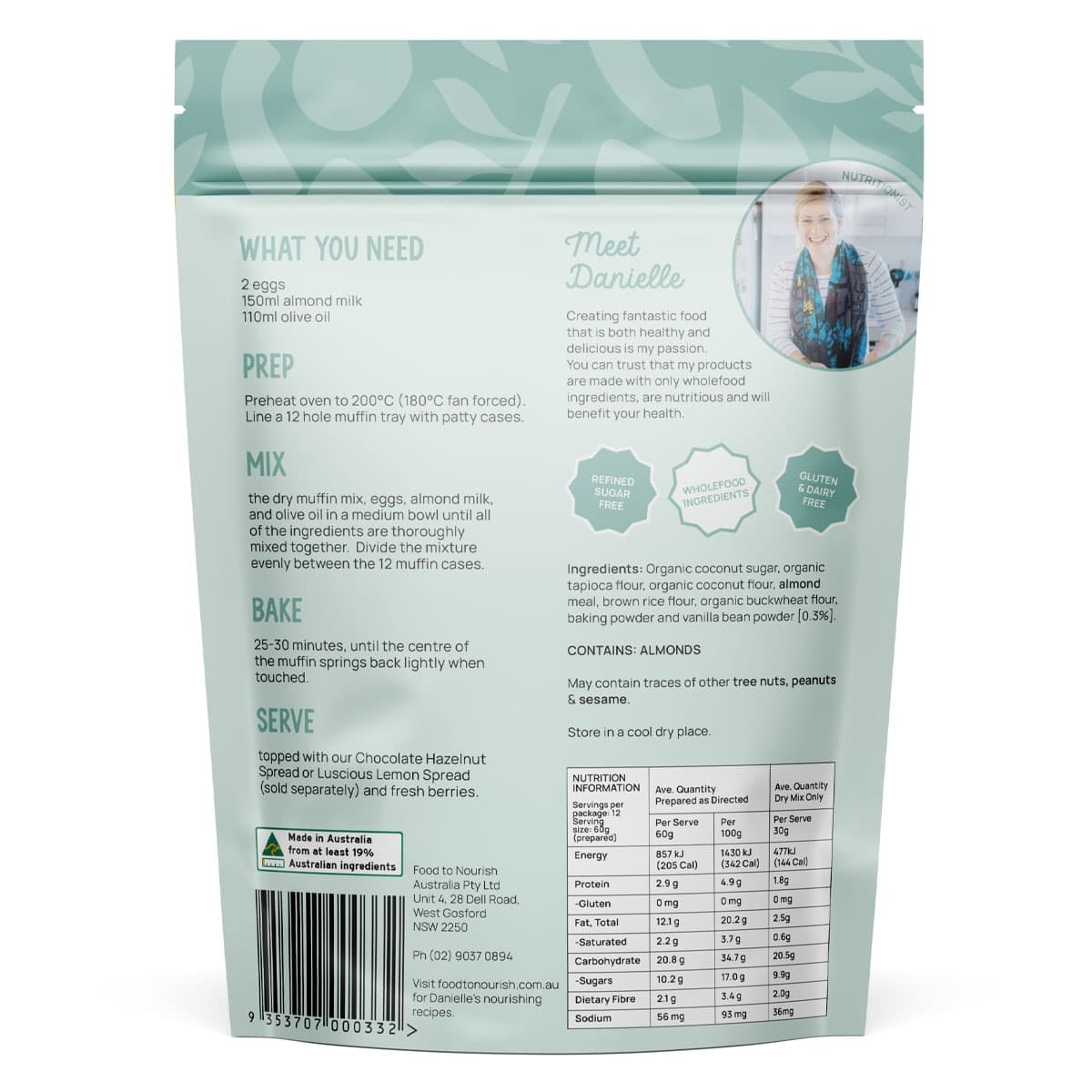 Thumbnail Food to Nourish Vanilla Muffin Mix 360g