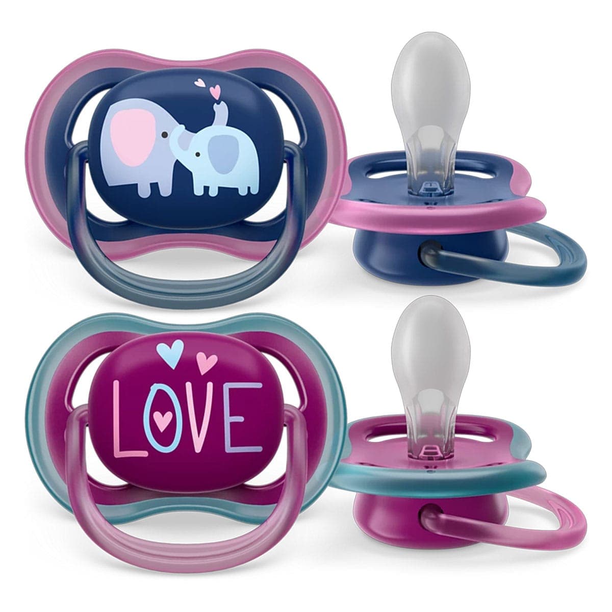 Thumbnail Avent Ultra Air Soothers 18 Months+ 2 Pack Assorted Colours