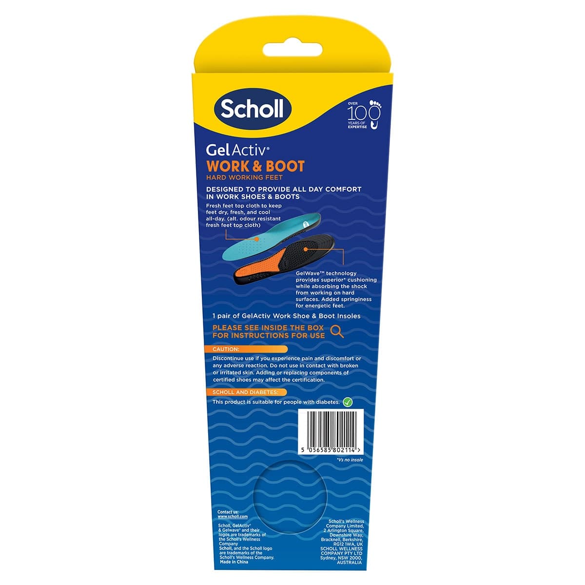 Thumbnail Scholl Gel Activ Work & Boot Insoles Small 1 Pair