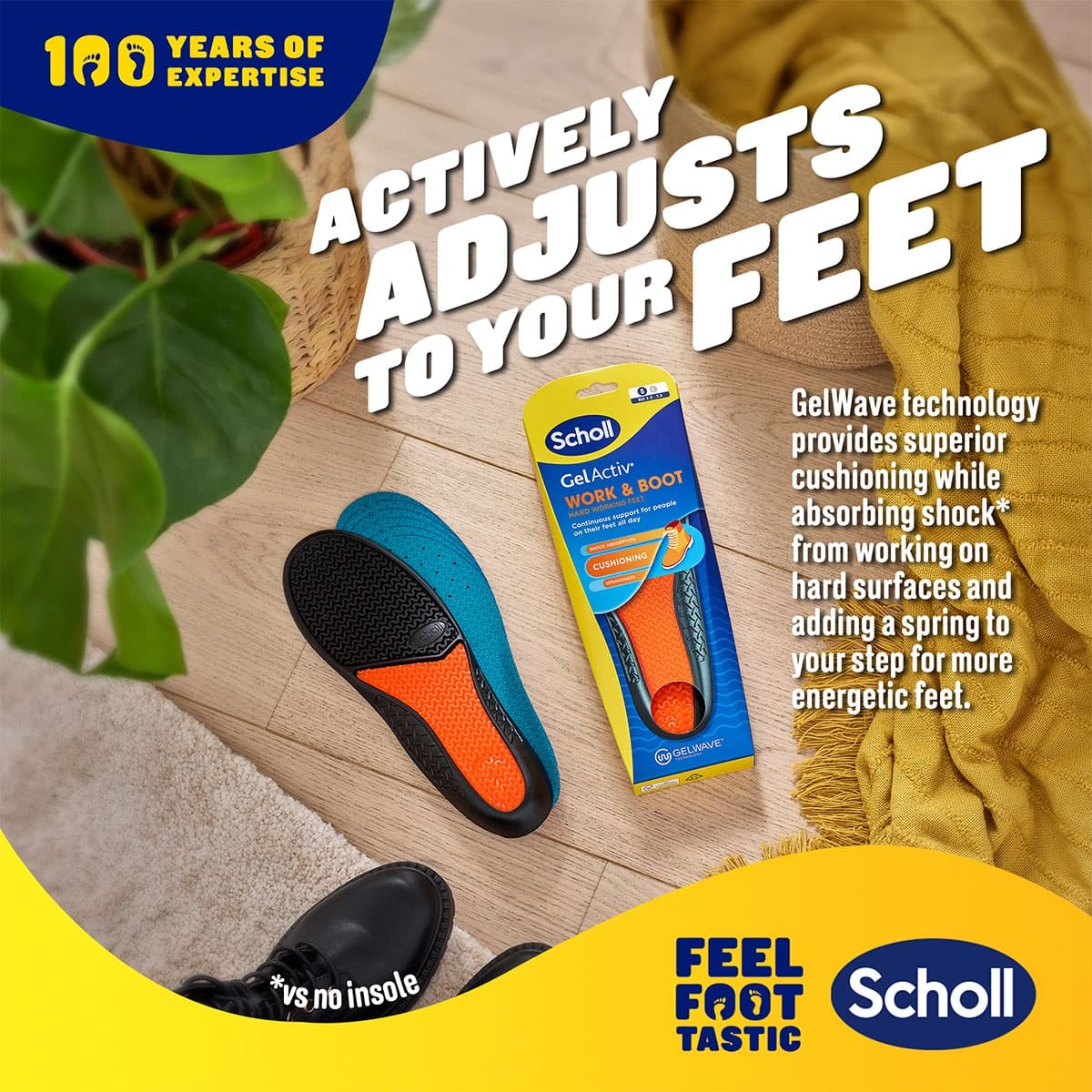 Thumbnail Scholl Gel Activ Work & Boot Insoles Small 1 Pair