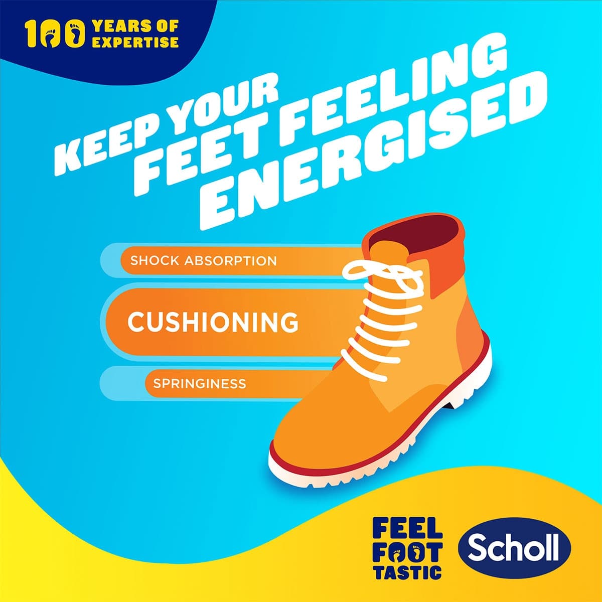 Thumbnail Scholl Gel Activ Work & Boot Insoles Small 1 Pair