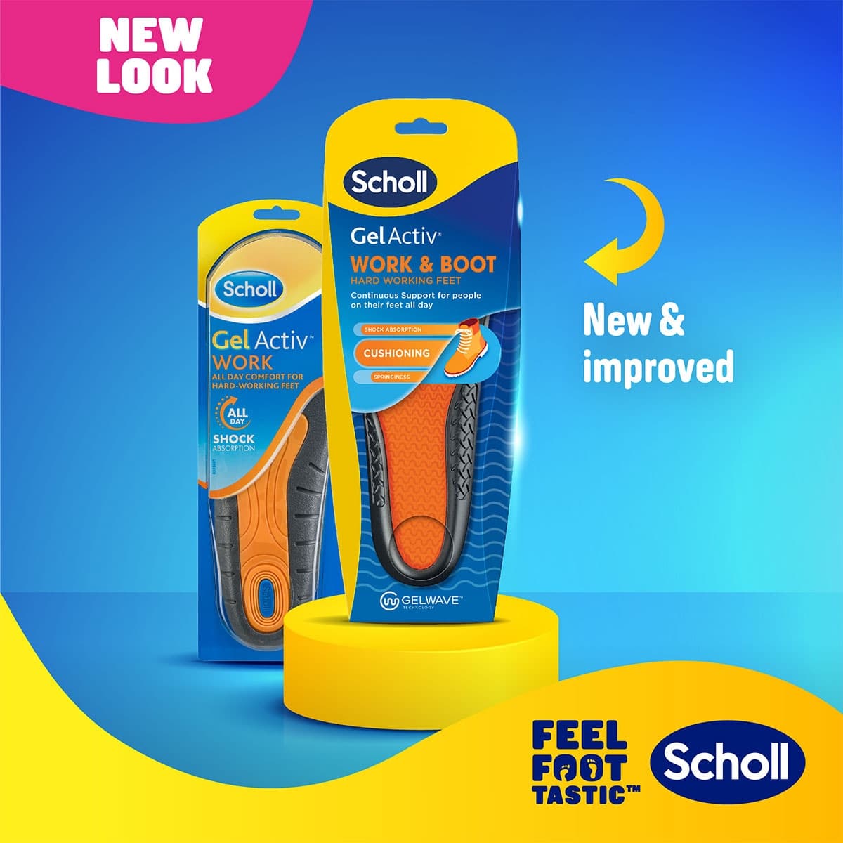 Thumbnail Scholl Gel Activ Work & Boot Insoles Small 1 Pair