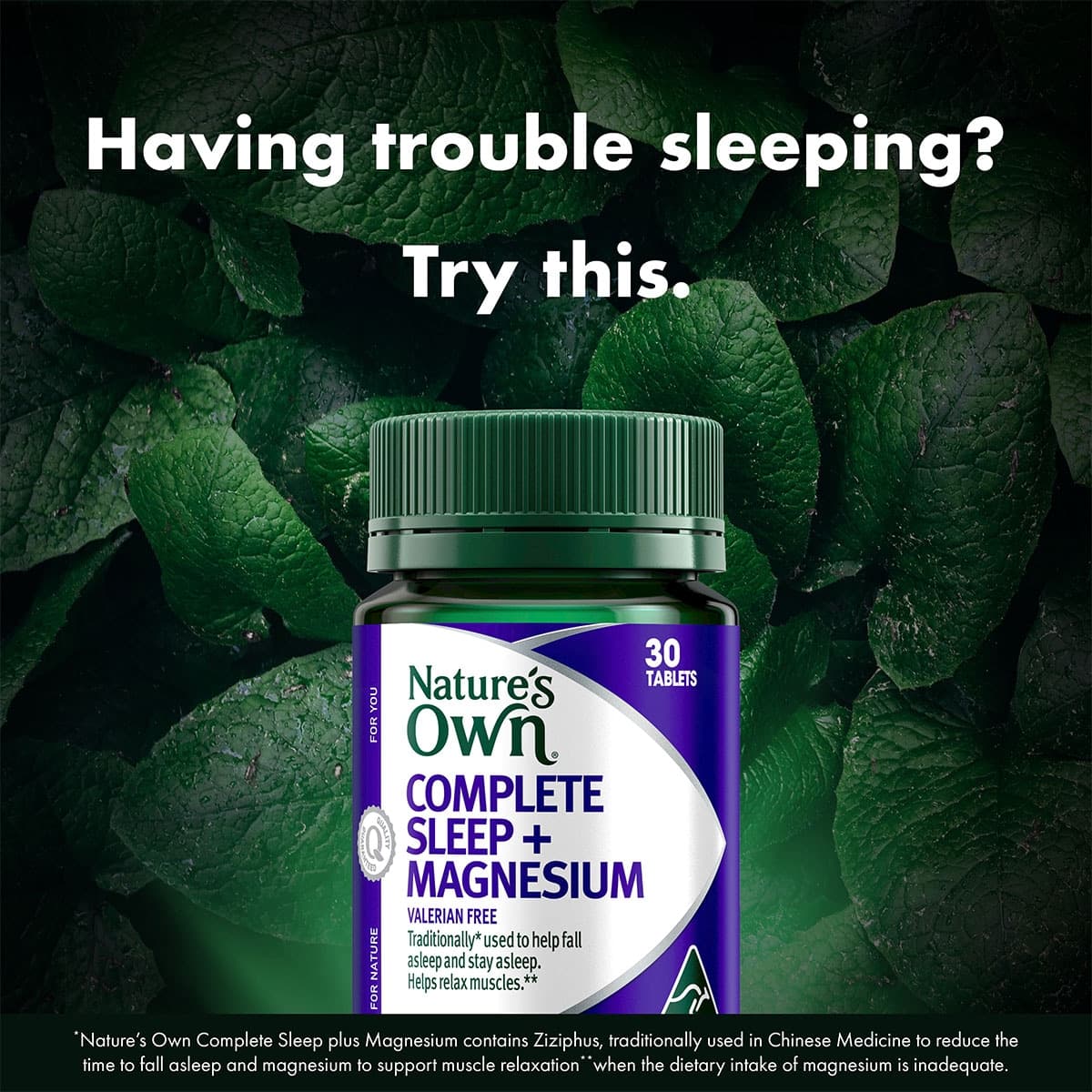 Thumbnail Nature's Own Complete Sleep + Magnesium 30 Tablets
