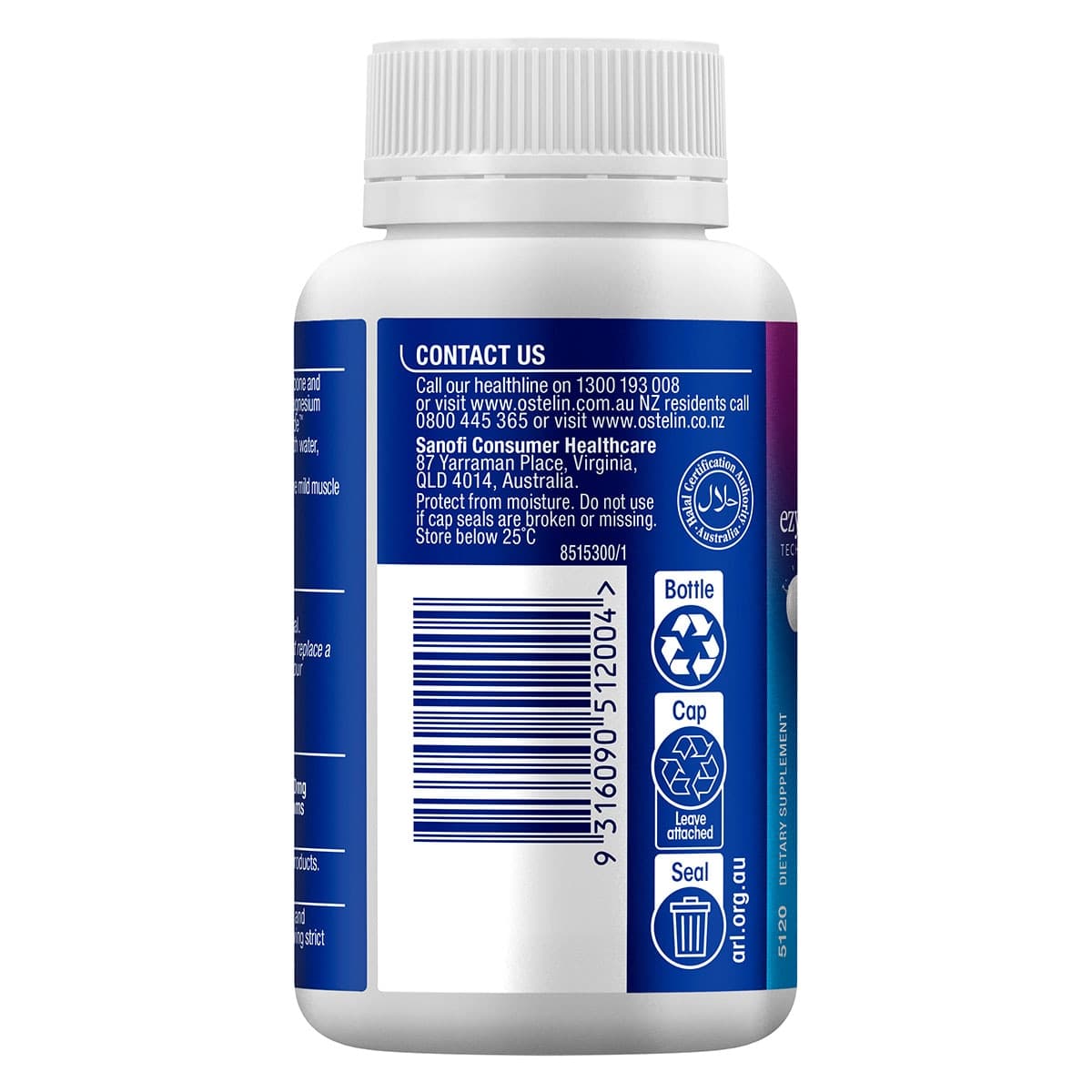 Thumbnail Ostelin Calcium & Vitamin D3 + Magnesium 100 Tablets
