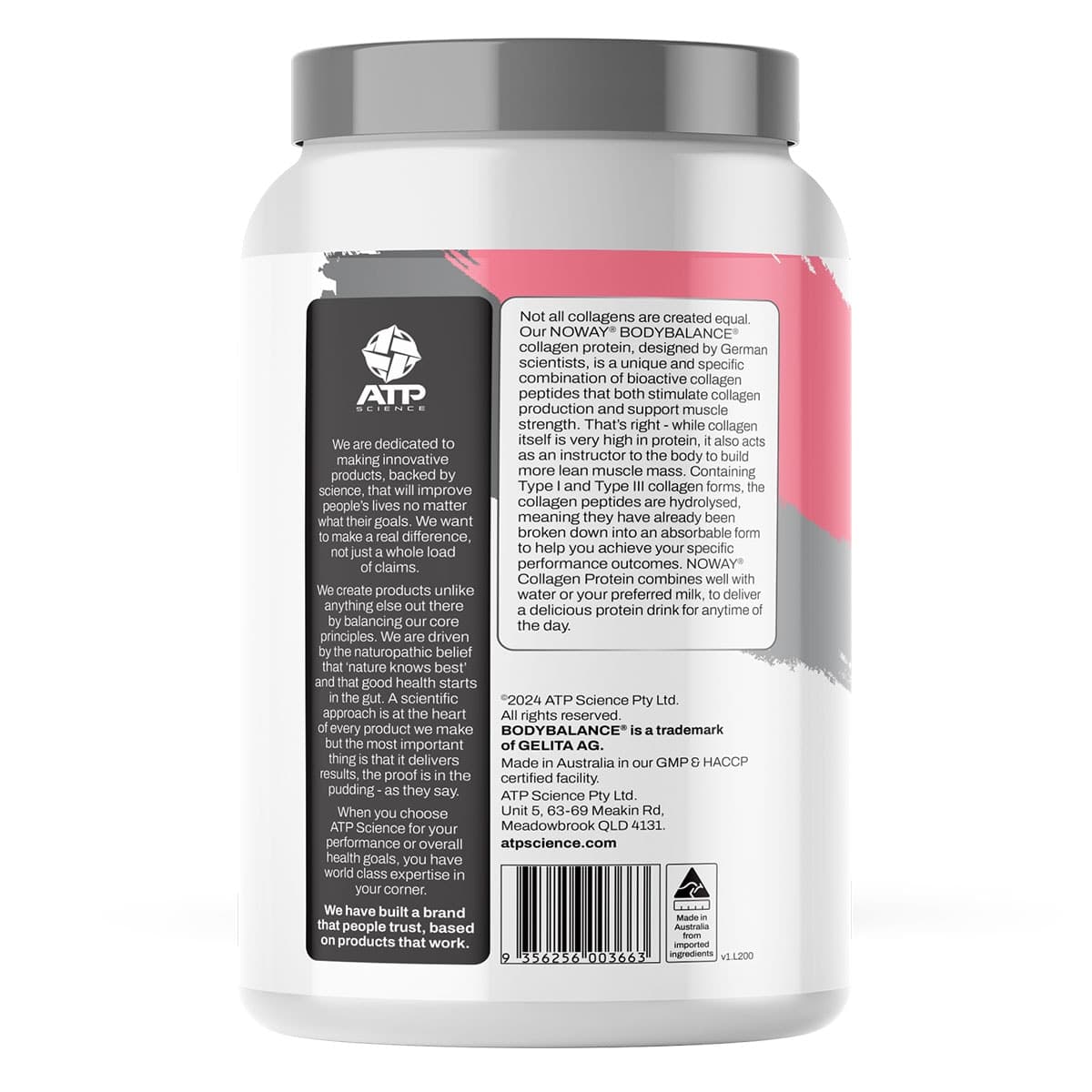 Thumbnail ATP Science Noway Collagen Protein Strawberry Milkshake 750g
