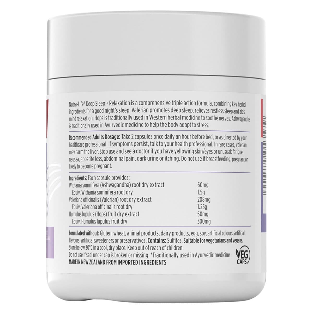 Thumbnail Nutra-Life Deep Sleep and Relaxation 60 Capsules