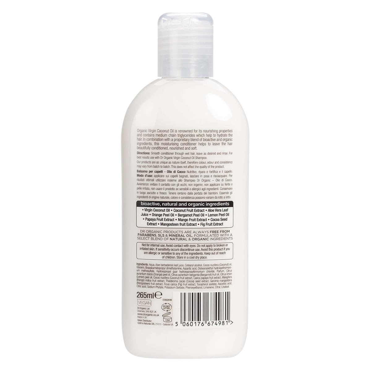 Thumbnail Dr Organic Coconut Oil Conditioner 265ml