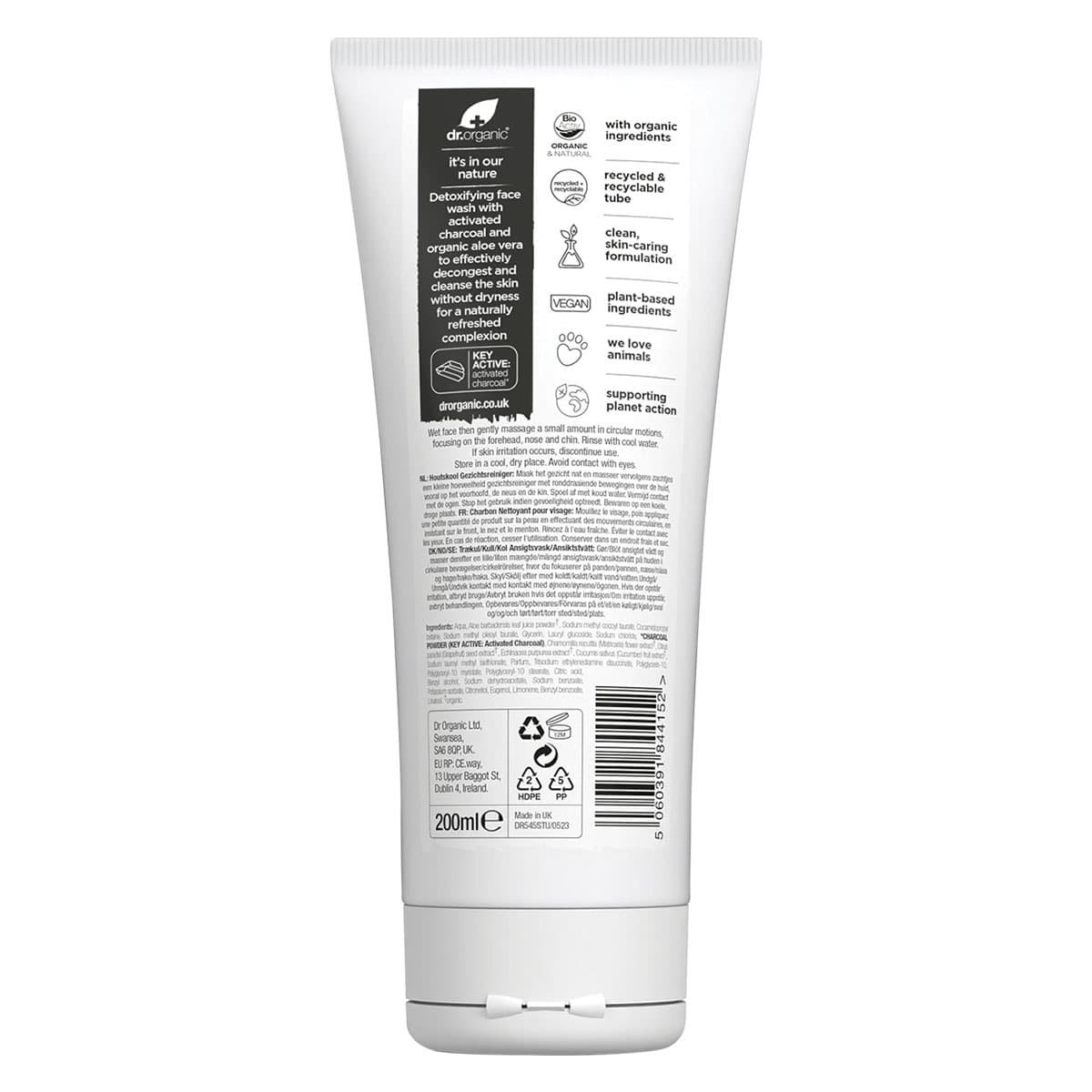 Thumbnail Dr Organic Charcoal Face Wash 200ml
