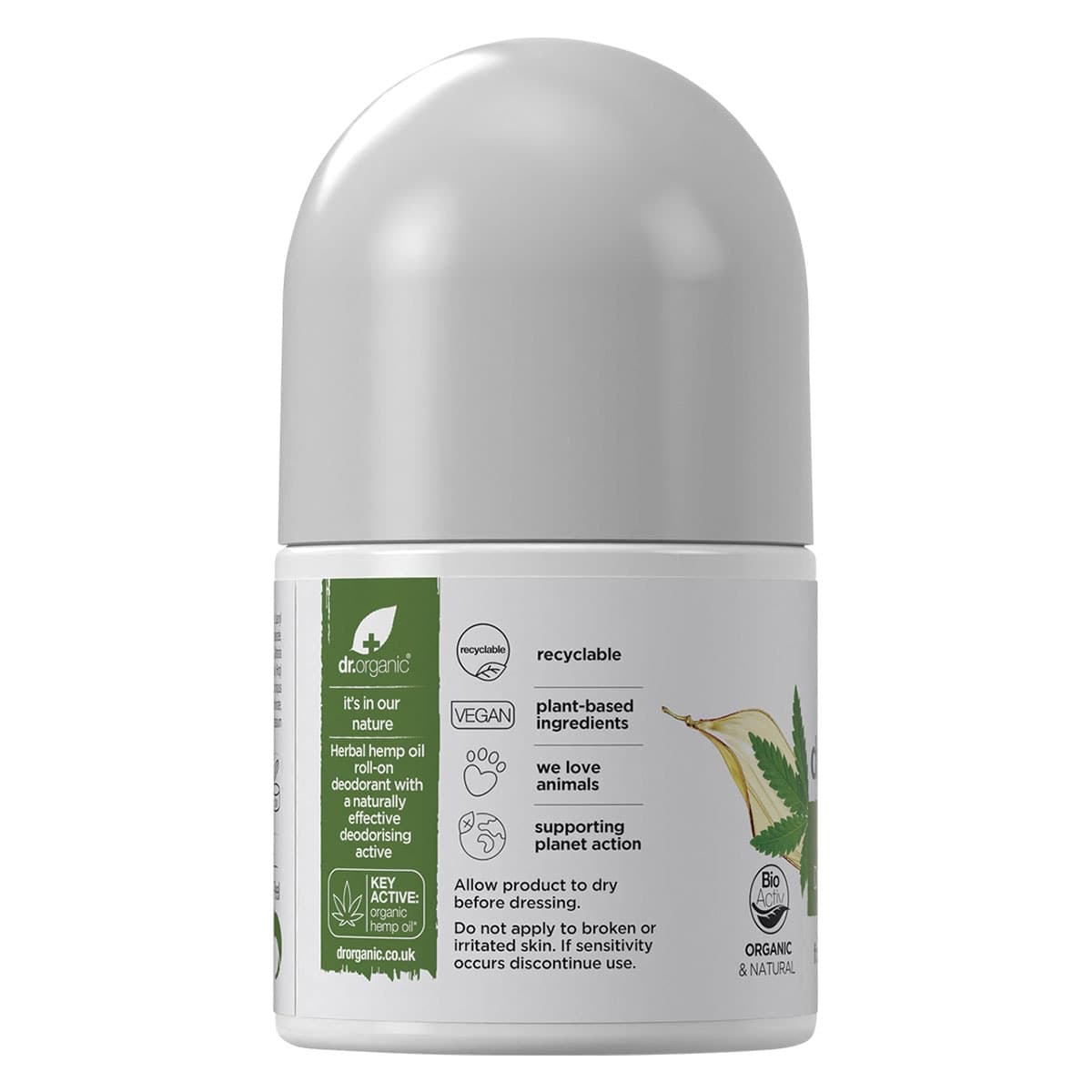 Thumbnail Dr Organic Hemp Oil Deodorant Roll-On 50ml