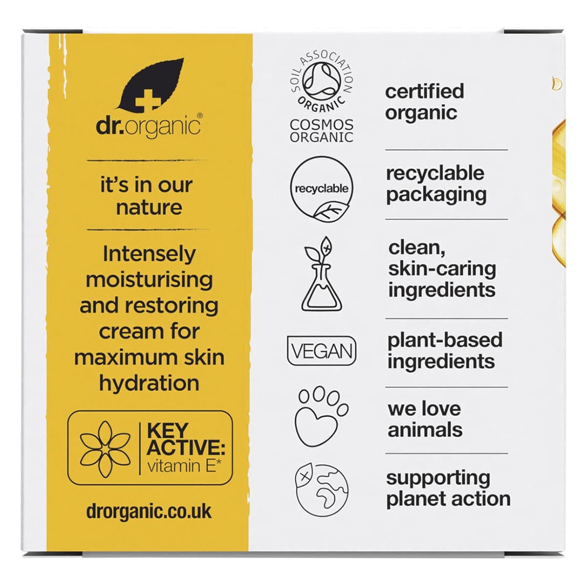 Thumbnail Dr Organic Hydrating Vitamin E Cream 50ml