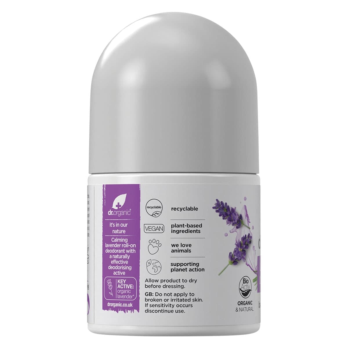 Thumbnail Dr Organic Lavender Deodorant Roll-on 50ml