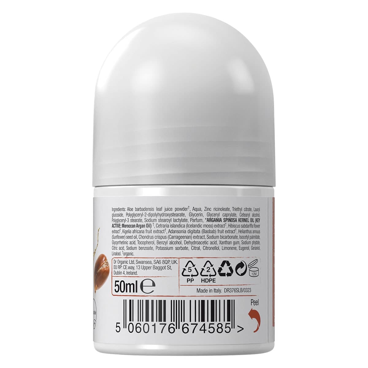 Thumbnail Dr Organic Moroccan Argan Oil Deodorant Roll-On 50ml