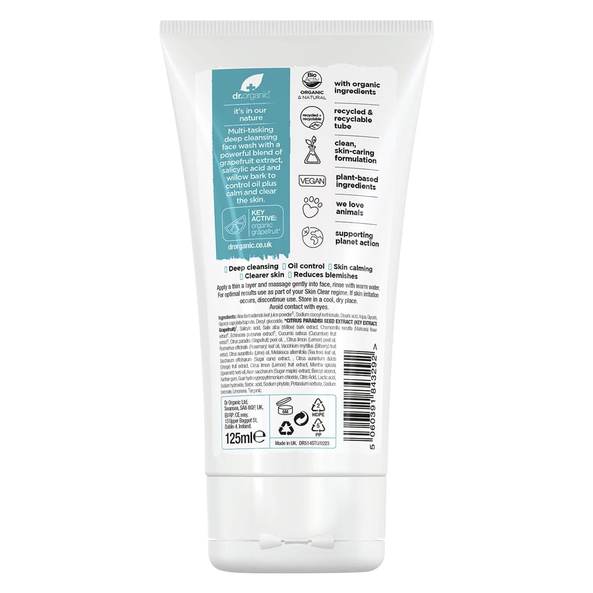 Thumbnail Dr Organic Organic Skin Clear Deep Cleansing Face Wash 125ml