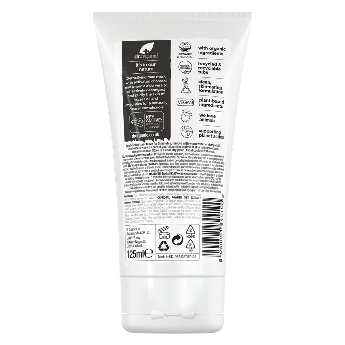 Thumbnail Dr Organic Charcoal Face Mask 125ml